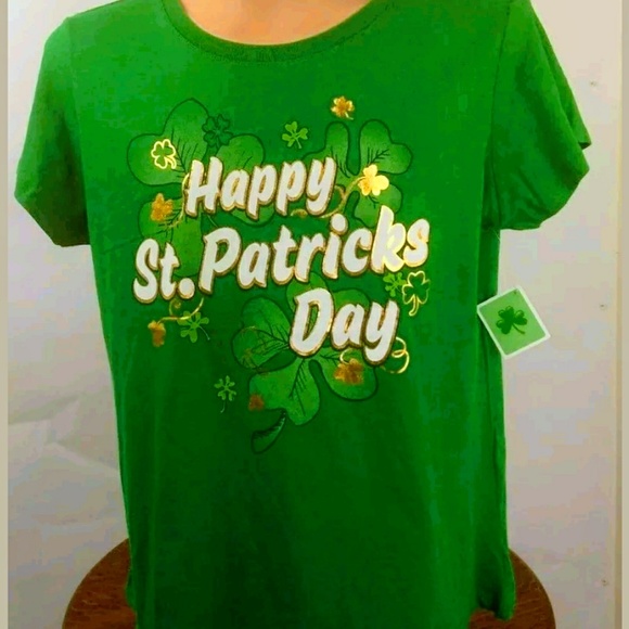St. Paddies Woman's T-Shirt Green ST Patrick's Day - Picture 2 of 2